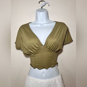 Y2K FOREVER 21 GREEN TOP